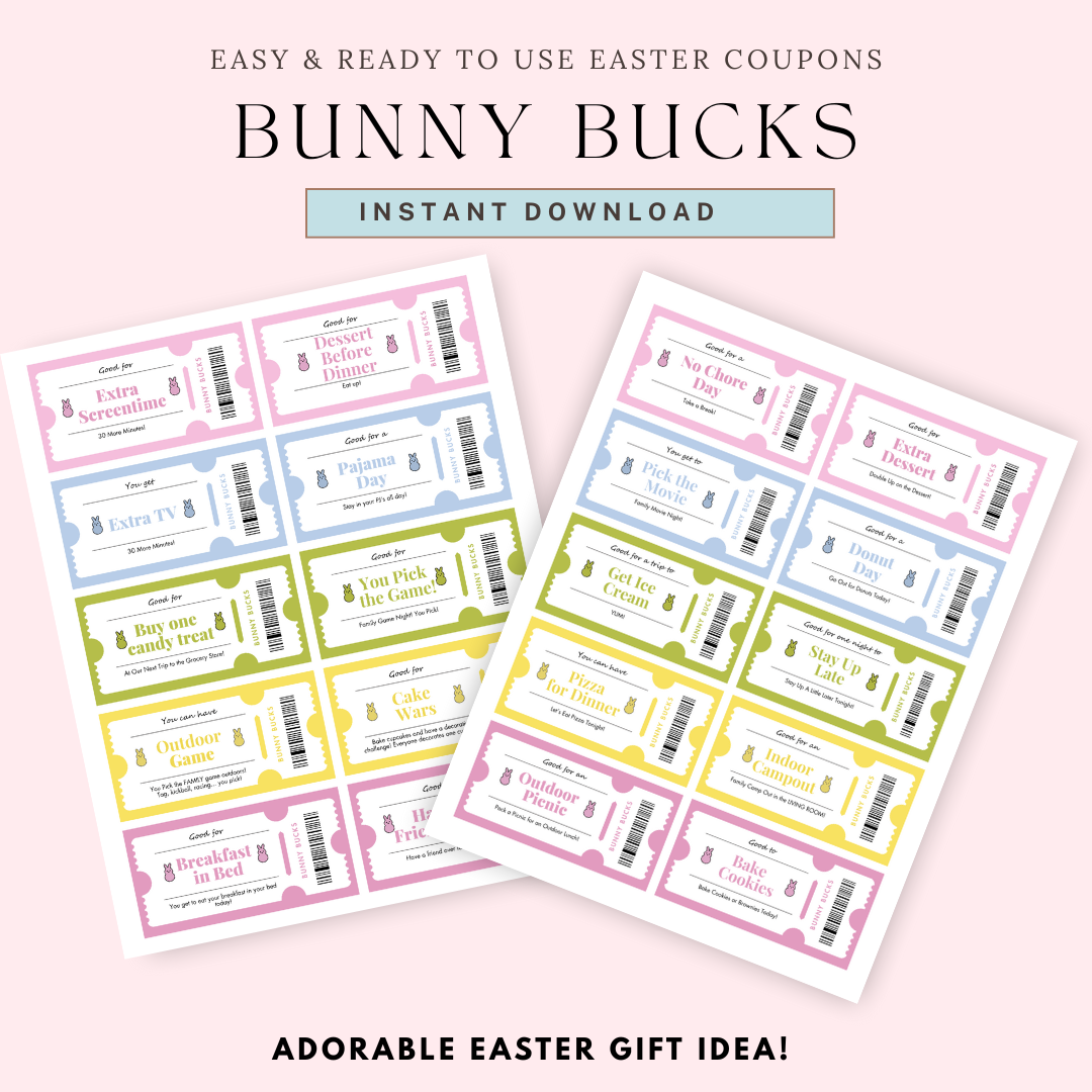 Easter Coupons for Kids (Ready to Print!)